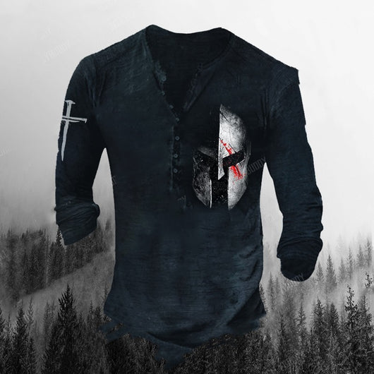 Playera Deportiva Estampada de Manga Larga para Hombre - Image 9