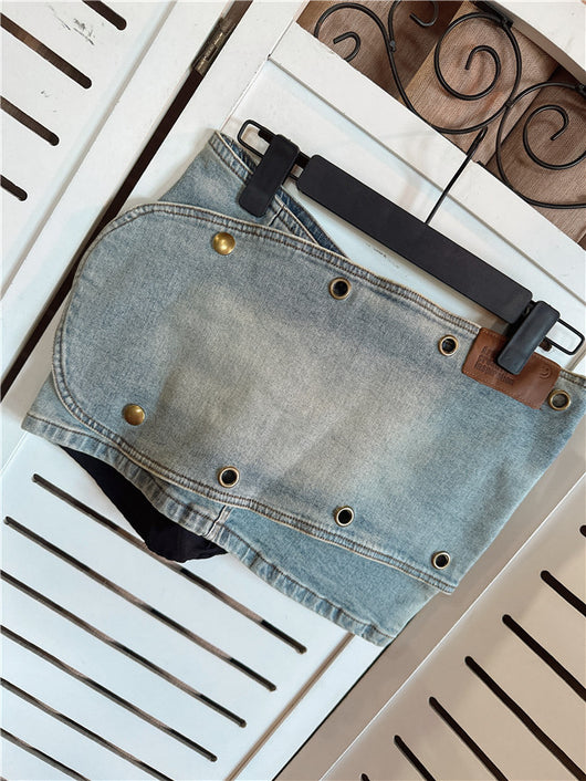 Falda Denim Irregular con Personalidad para Mujer - Image 7