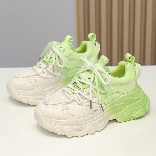 Tenis Deportivos con Gradiente Verde Contraste - Image 2