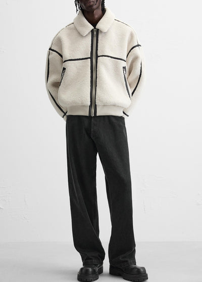 Chaqueta Polar Casual con Solapa para Hombre - Image 13