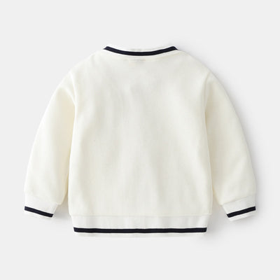 Cardigan Tipo Hoodie Cuello V para Niño - Abrigo Ligero - Image 3