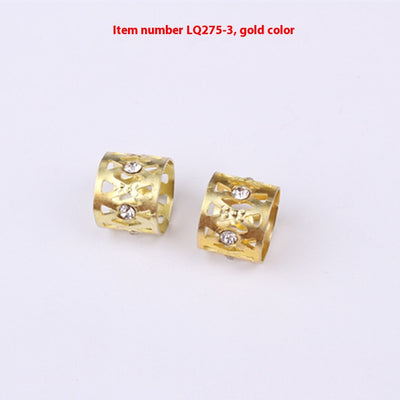 Anillos para Cabello y Pelucas con Joyas - Set de 7 Colores en Aluminio - Image 8