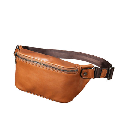 Bolsa Cruzada Deportiva de Cuero Genuino con Gran Capacidad - Image 3