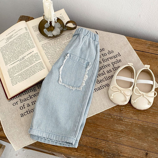 Pantalones Cortos Denim de Algodón con Bolsillos para Niños - Image 12