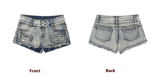 Pantalones Cortos Denim Lavado Efecto Adelgazante - Image 13