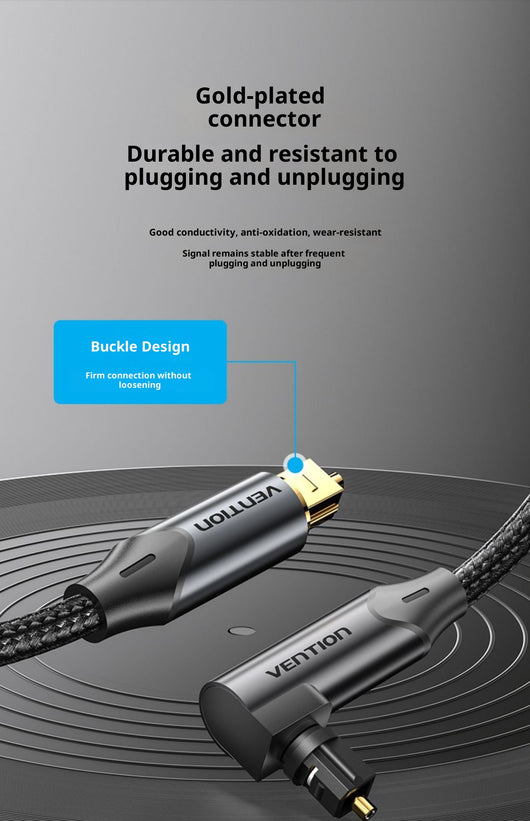 Cable de Audio Óptico Digital con Codo de 90° para TV y Barra de Sonido - Image 13