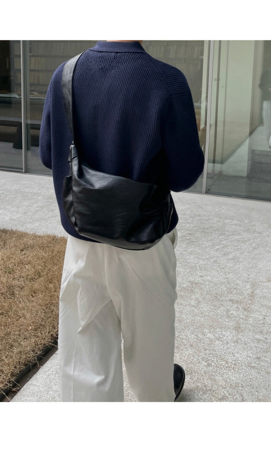 Bolsa Mensajera de Cuero PU para Hombre - Capacidad Grande, Estilo Minimalista - Image 28