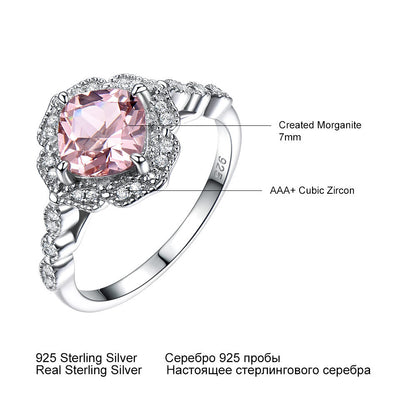 Anillo de Morganita Lujo en Plata Esterlina para San Valentín - Image 6
