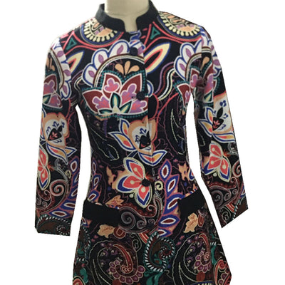 Chaqueta Larga Estampada de Manga Larga para Mujer - Image 14