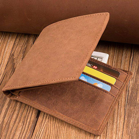 Cartera Hombre Cuero Crazy Horse Grabado Láser Personalizado - Image 12