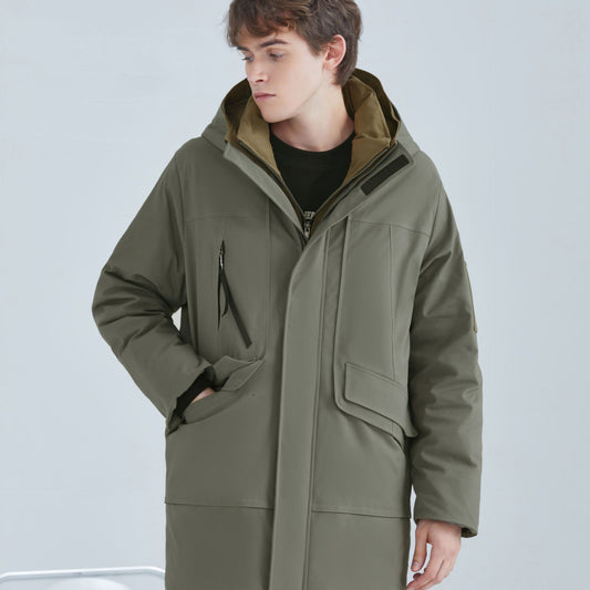 Chaqueta Acolchada de Plumón de Pato para Hombre - Calidez y Confort