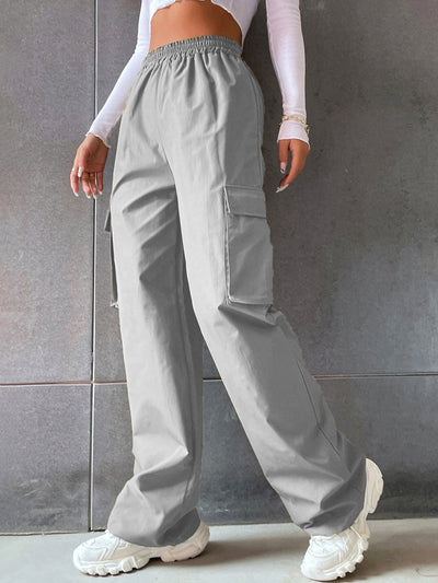Pantalón de Trabajo Talle Alto con Bolsillos - Corte Clásico Mujer - Image 6