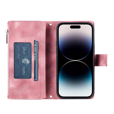 Funda Cartera Teléfono Cuero Grabado - Organizador de Tarjetas con Cierre - Image 26