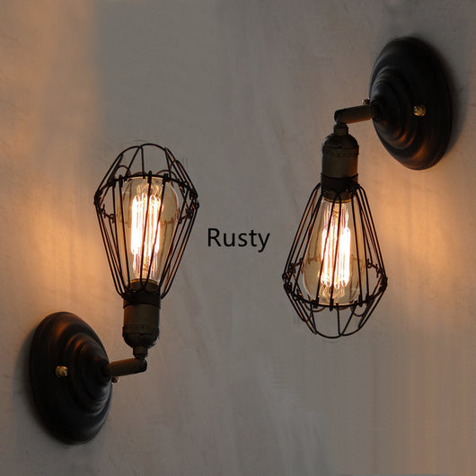Lámpara de Pared Industrial Estilo Loft Hierro Forjado Vintage - Image 7