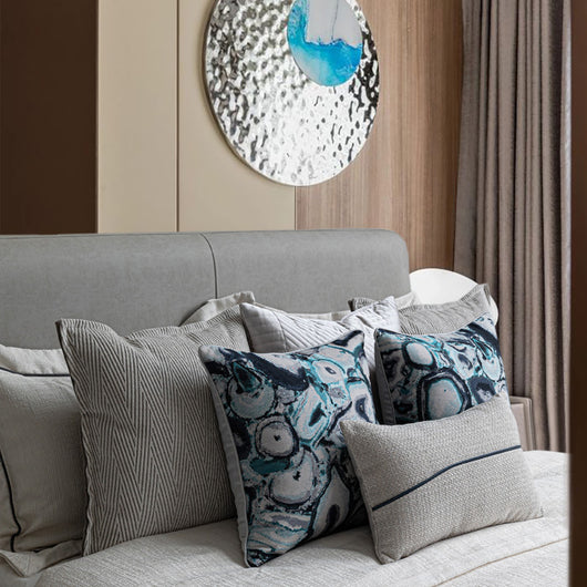 Funda de Almohada Artesanal con Borlas Suave y Acogedora