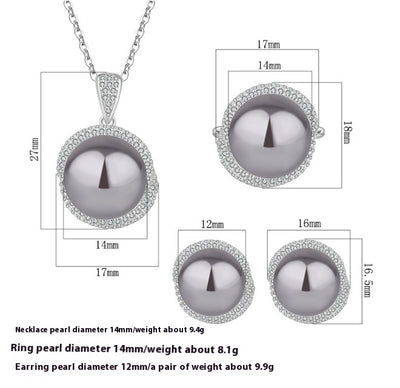 Conjunto de Colgante Plata 925 con Ópalo e Nácar para Mujer - Image 8