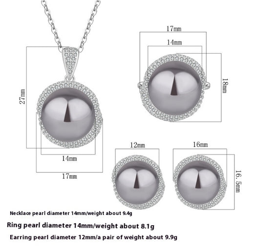 Conjunto de Colgante Plata 925 con Ópalo e Nácar para Mujer - Image 8