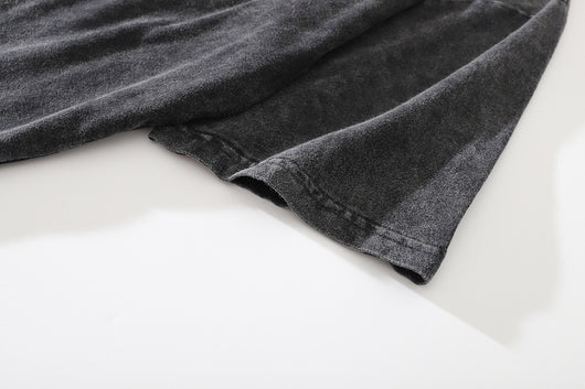 Camiseta Suelta Estampado Huesos para Hombre - Image 15