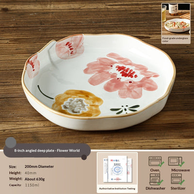 Plato de Cerámica Artesanal Pintado a Mano - Diseño Gourmet para Hogar y Restaurantes - Image 10