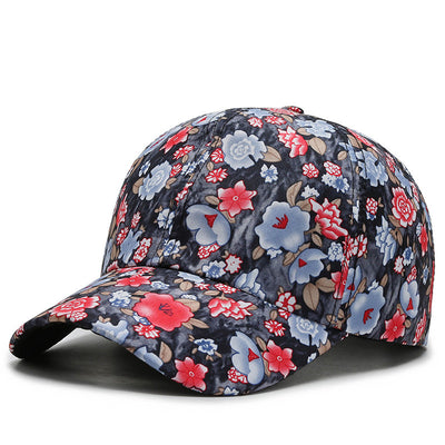 Gorra de Béisbol de Algodón con Flores Pequeñas - Protección Solar Versátil - Image 5