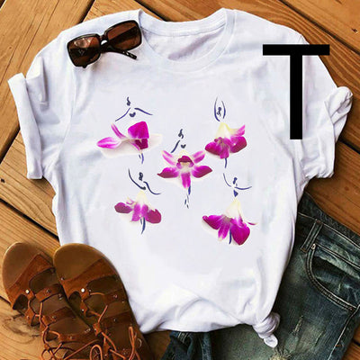 Falda Floral de Ballet Personalizada para Niña y Mujer - Manga Corta - Image 35