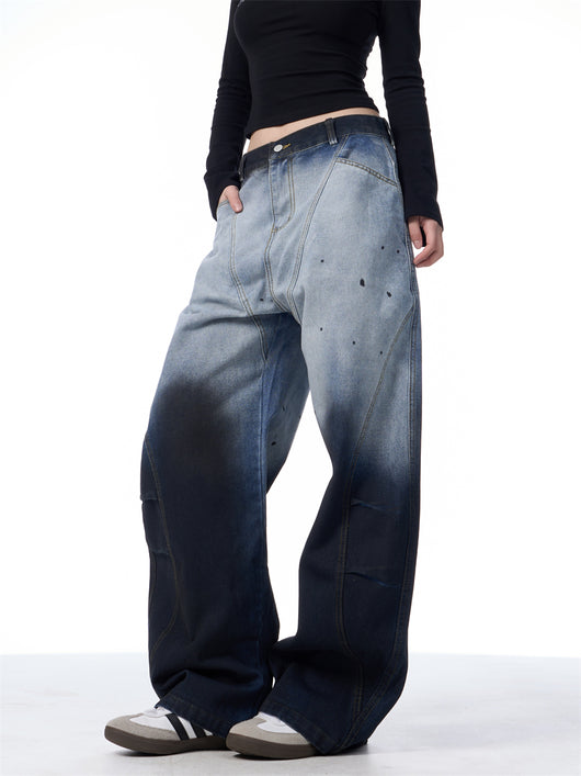 Pantalones Anchos Tie-Dye Degradado para Mujer - Image 16