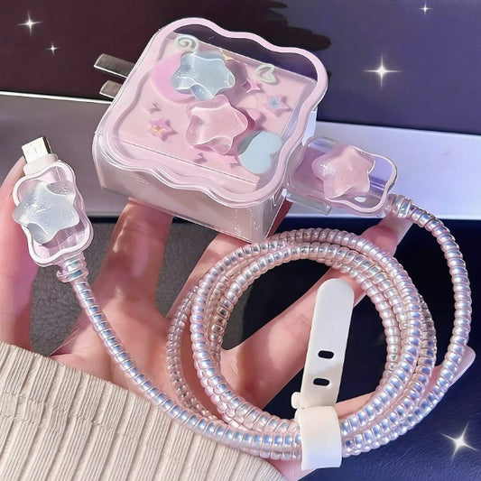 Protector de Cable para Teléfono con Diseño de Estrella Cartoon