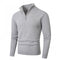 Suéter Masculino Plus Size Forrado em Fleece Com Zíper