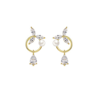 Aretes de Perla y Flor - Elegancia Atemporal - Image 6