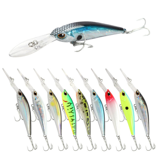 Señuelo Minnow Lua Bait 9cm - Pala Bucal Profunda para Pesca de Agua Dulce y Salada