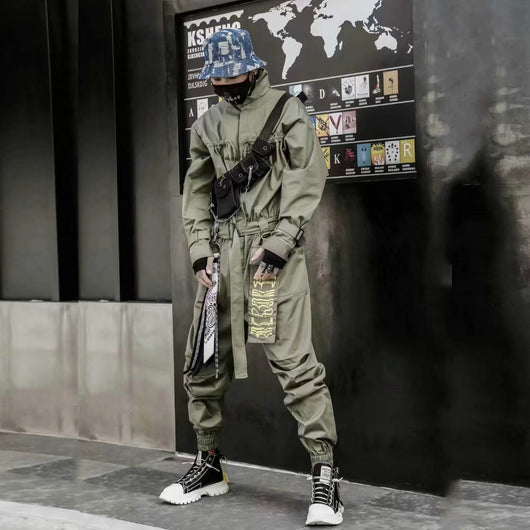 Jumpsuit Retro Casual para Hombre con Tirantes Sueltos - Image 9