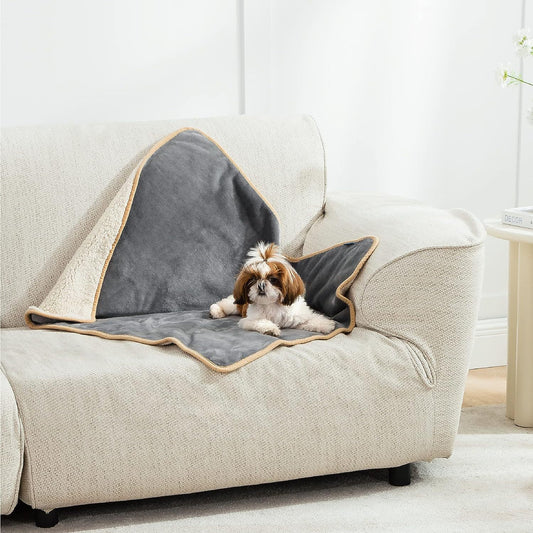 Manta Térmica Impermeable para Mascotas - Sherpa Acolchada