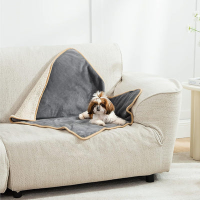 Manta Térmica Impermeable para Mascotas - Sherpa Acolchada