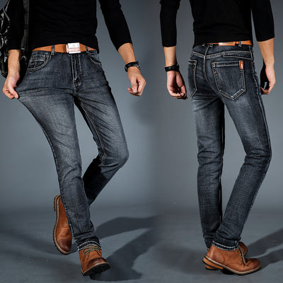 Jeans Slim Fit Elásticos Estilo Coreano Retro para Jóvenes - Image 2