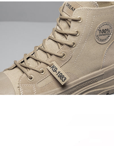 Zapatillas de Lona para Hombre con Suela Gruesa - Primavera y Otoño - Image 19