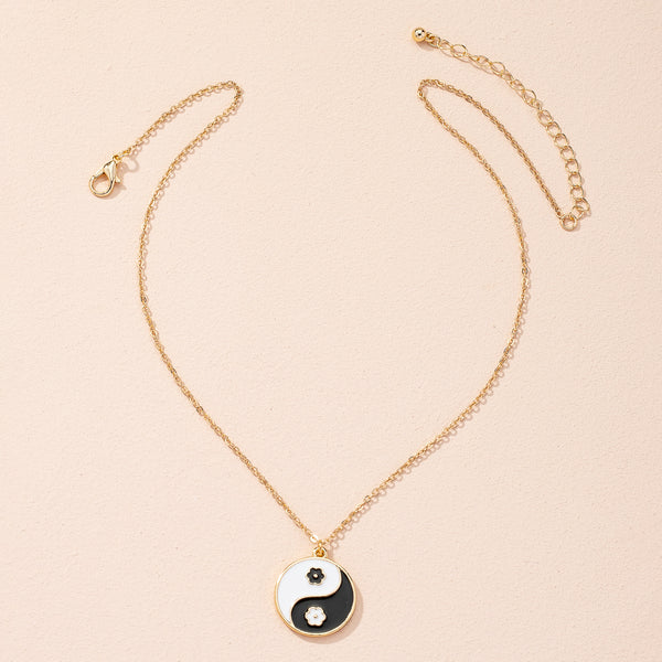 Collar Tai Chino con Colgante de Chisme - Cadena de Escote para Mujer