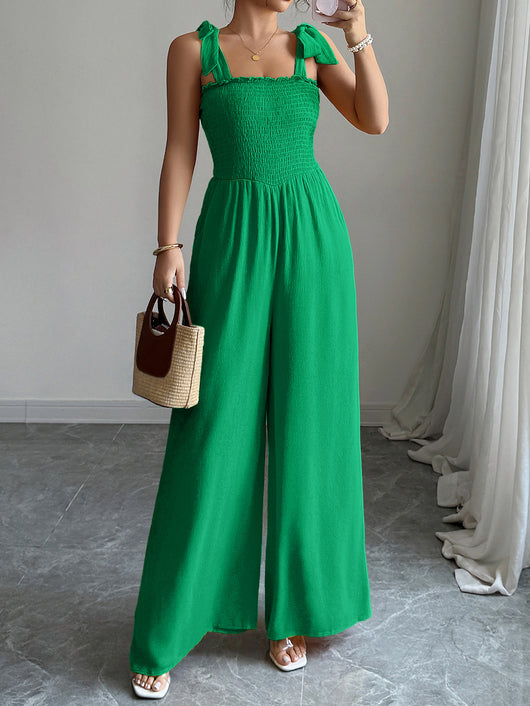 Jumpsuit Elegante de Cintura Alta con Pantalón Ancho - Image 9