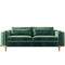 Dark Green Three-Seater Flannel