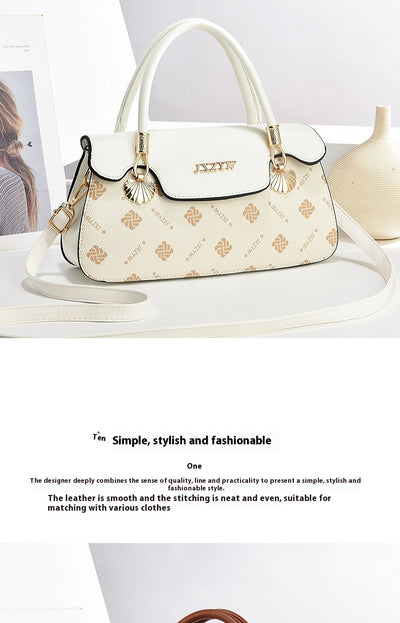 Bolso de Mano Vintage con Estampado de Letras - Bolsa Casual Crossbody para Mujer - Image 13
