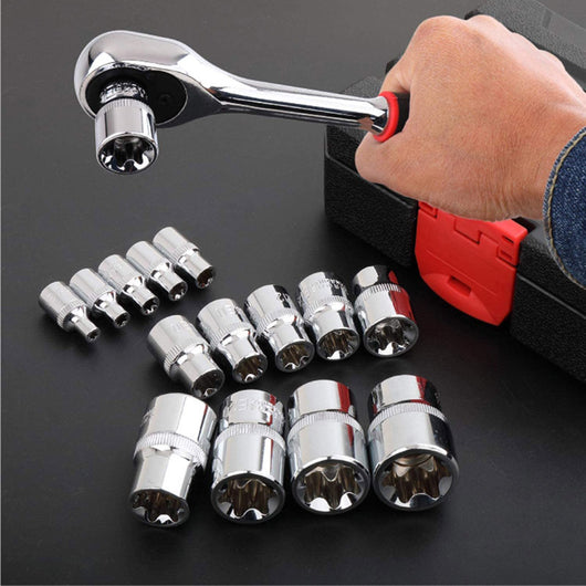 Juego de Herramientas de Reparación Automotriz con Conectores Tipo E