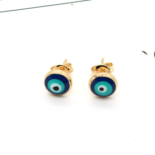 Aretes Vintage Esmaltados Redondos para Mujer - Image 10