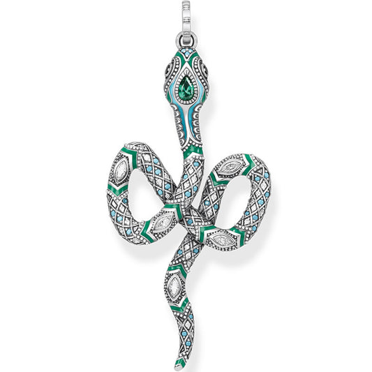 Colgante Serpiente Turquesa - Joya del Zodiaco Trendy - Image 2