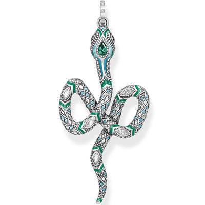 Colgante Serpiente Turquesa - Joya del Zodiaco Trendy - Image 2