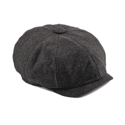 Boina Octagonal a Cuadros para Hombre - Estilo Retro Vintage - Image 5