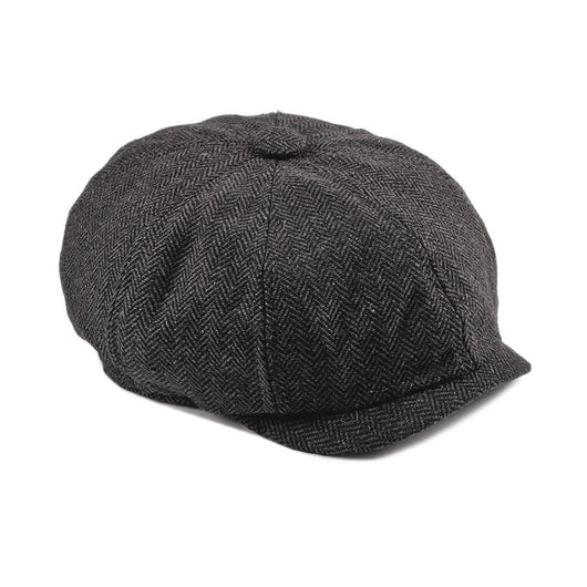 Boina Octagonal a Cuadros para Hombre - Estilo Retro Vintage - Image 5