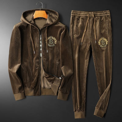 Conjunto de Sudadera con Capucha y Pantalón Jogger para Hombre - Estilo Casual Otoño Invierno - Image 2