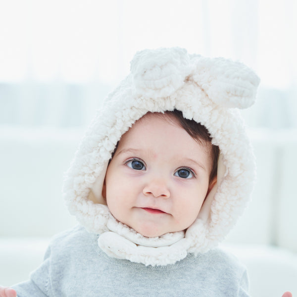 Gorras de Orejas de Conejo - Gorros Peluche Suave para Niños y Niñas