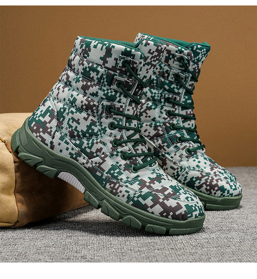 Botas de Senderismo Camuflaje Talla Grande con Forro Polar y Suela Reforzada - Image 11