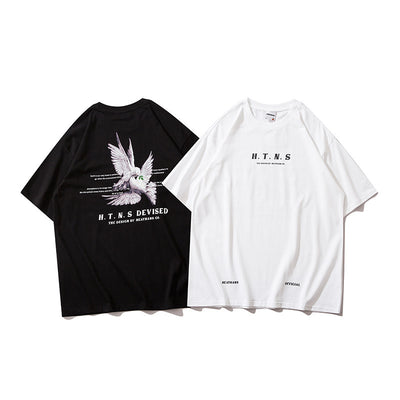 Camiseta Holgada con Estampado de Paloma para Hombre y Mujer - Image 2