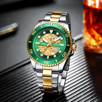 Reloj Empresarial para Hombre Resistente al Agua con Esfera Redonda - Image 24